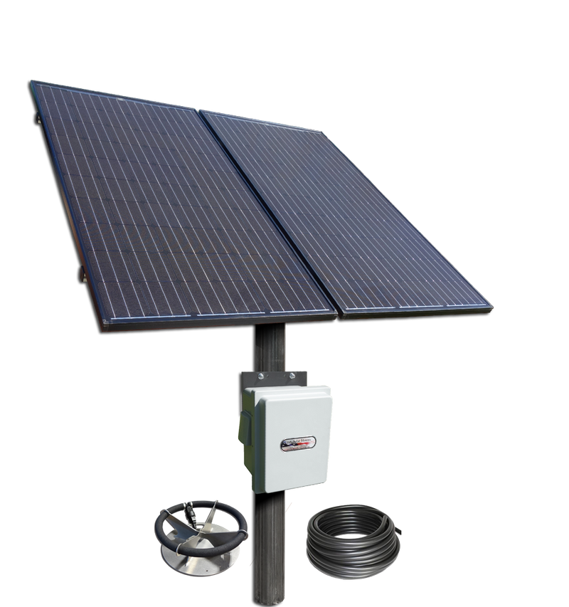 Solar Pond Aerator For Ponds Up To 1 Acre - 2 Panels Pond Aerators KLM Solutions   