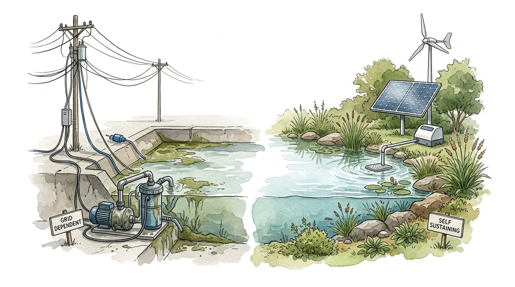 Off-grid Pond Management Tips | American Aeration