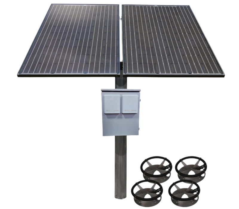 Solar Sub Surface Pond Aerator For Up To 5 Acres-No Airline Pond Aerators KLM Solutions