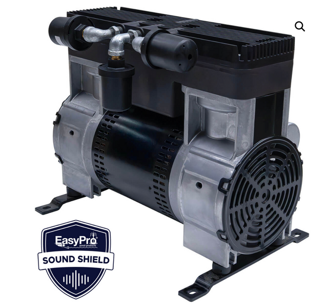 EasyPro 2 HP Rocking Piston Aeration Compressor with Sound Shield