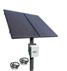 Dual Solar Panel Sub-Surface Pond Aerator For Up To 2 Acres - No Airline Pond Aerators KLM Solutions   