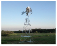 Becker 12' Four Legged Windmill Aerator Pond Aerators Easy Pro   
