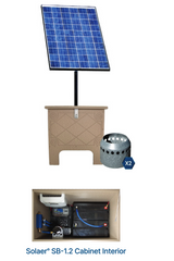 Solaer® 1.2+ Solar Aerator With Battery Backup Pond Aerators Keeton   